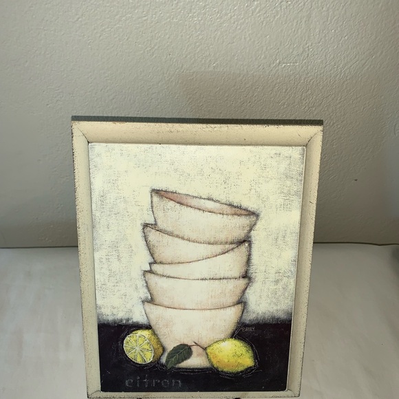 Emily Adams Art Set 2 Citron &Chartreuse 8x10” Pre-Owned in very good condition. - Picture 2 of 9
